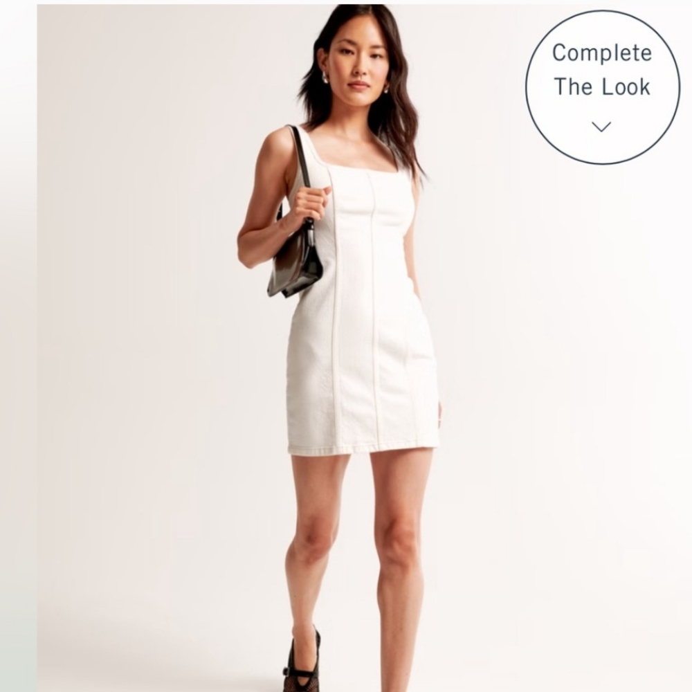 Abercrombie Wide Strap Denim Dress